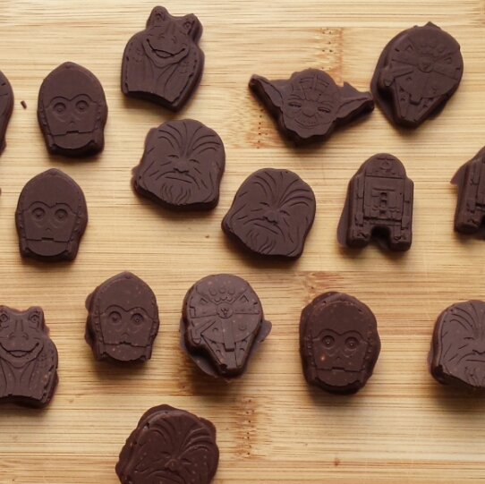 Star Wars hero shaped chocolates
